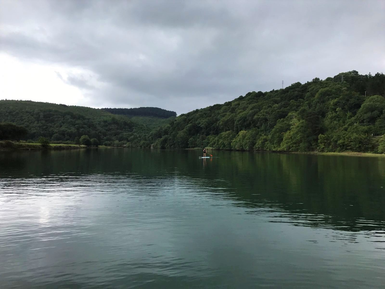 paddle boarding river Oria