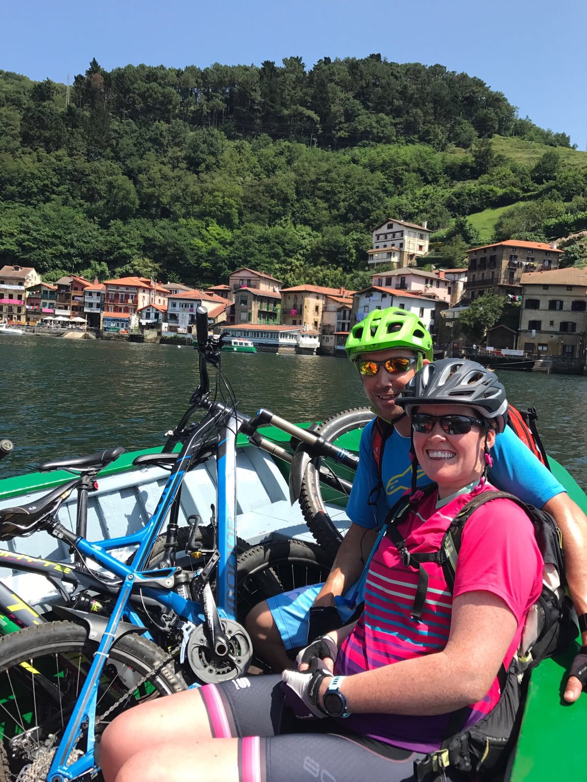 mountain bike boat to San Juan