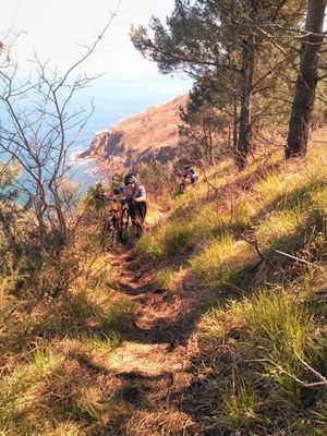 bike up ulia Single Track ride San Sebastian