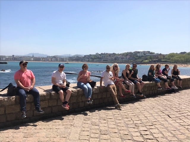 sun stop San Sebastian city bike tour