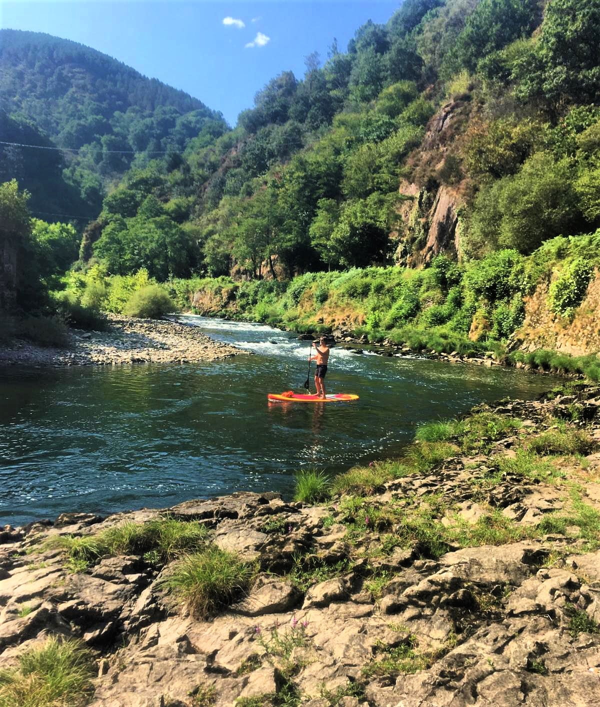 Stand up paddle board river tour