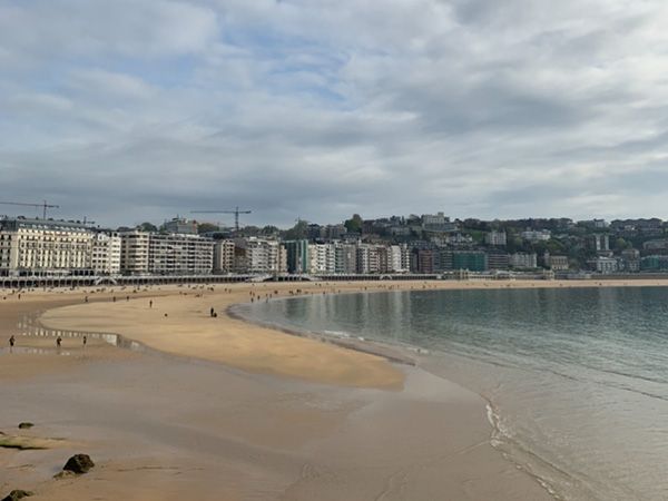 La Concha beach in San Sebastian city