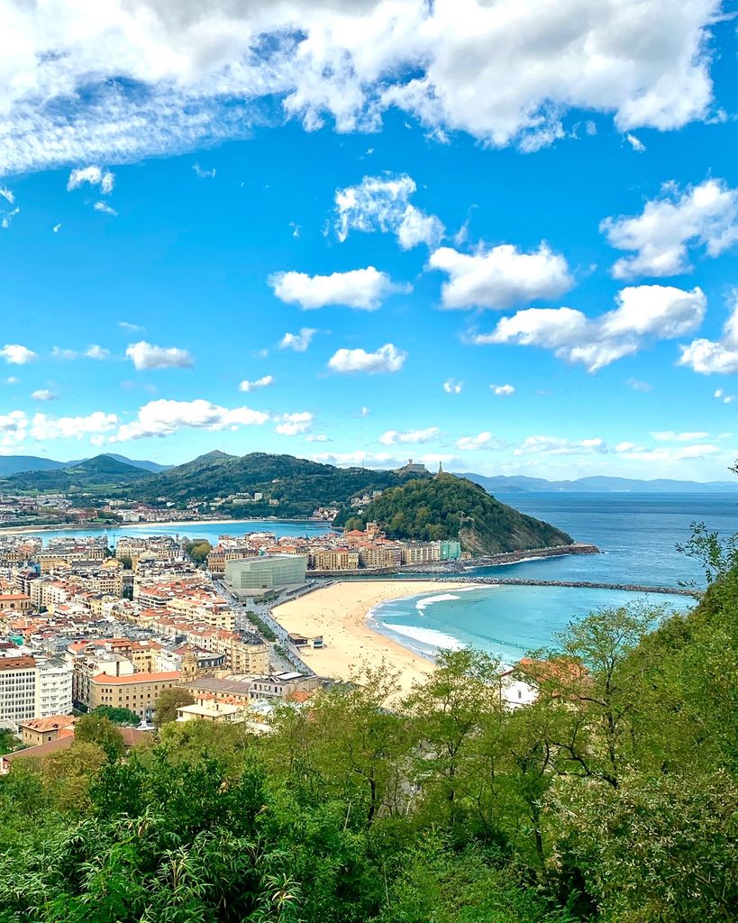 Birdseye view of San Sebastian