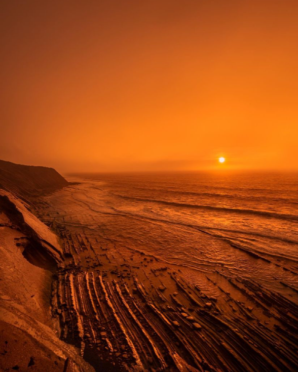 Sunset on Basque Coastline
