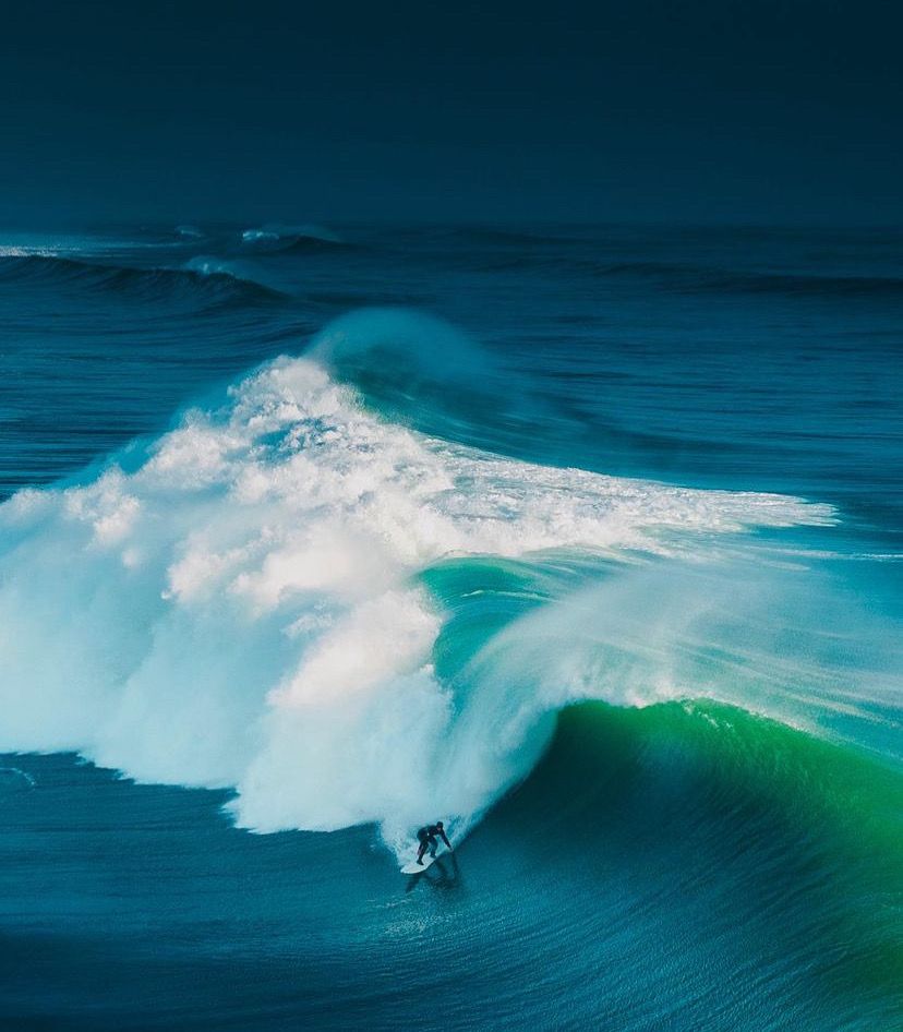 big wave surfing in the Basque Country